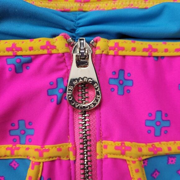 Marc Jacobs Cleo‎ Print Bandeau Maillot One Piece Swimsuit Sz S Colorful Vivrant - Picture 5 of 7